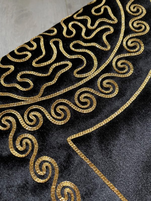 Tapis de prière couple en forme de coeur doré