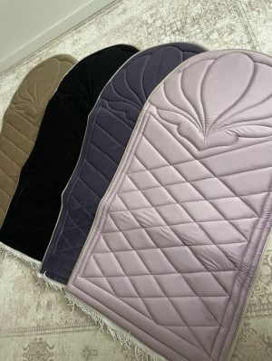 Tapis de prière épais forme coquillage