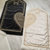 Tapis de prière couple en forme de coeur doré