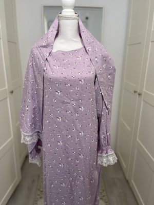 Robe de prière artisanale en viscose avec voile intégré