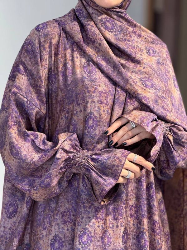 Robe de maison - Robe de priere violette