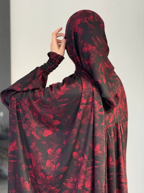 Robe de maison - Robe de priere noire et rouge