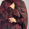Robe de maison - Robe de priere noire et rouge