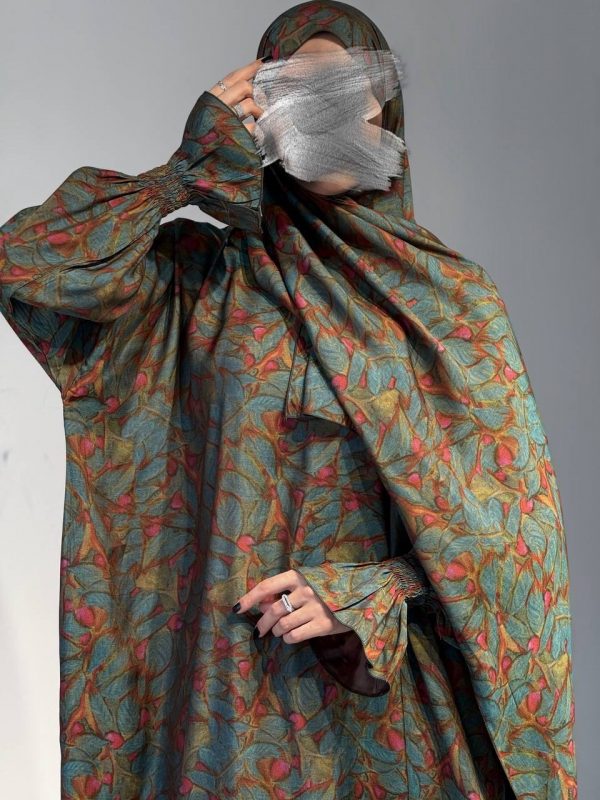 Robe de maison - Robe de priere bleu canard