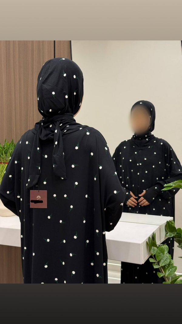 image1 Robe de prière Jersey bambou noire